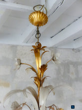 Load image into Gallery viewer, MASCA Vintage Florentine Ceiling Hollywood Regency Mid Century Chandelier 1970's