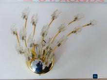 Load image into Gallery viewer, 1970’s Glass Brass and Chrome Wall Light by Oscar Torlasco for Stilkronen Design