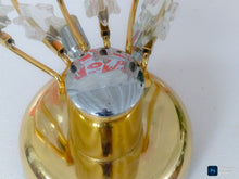 Load image into Gallery viewer, 1970’s Glass Brass and Chrome Wall Light by Oscar Torlasco for Stilkronen Design