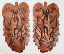 Load image into Gallery viewer, Gorgeous Pair Antique French Hand Carved Wood Doors Panels Salvage 19TH Hunting