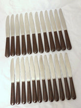 Load image into Gallery viewer, Vintage French Set knives Table Dessert ART DECO 1930 Bakelite Handles 24 pieces