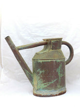 Load image into Gallery viewer, Late 19th Century Antique French Copper Watering Can Green Patina - Garden #1
