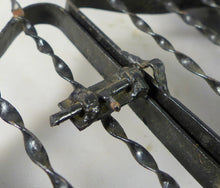 Load image into Gallery viewer, FANTASTIC VINTAGE CHURCH CEMETERY FACADE FRONTSIDE METAL FRAME CROSS Miniature