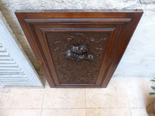 Load image into Gallery viewer, LARGE 33" Antique French Carved Solid Wood Doors Panels Gothic Chimera Salvage