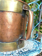 Load image into Gallery viewer, Fantastic Copy of 18th Century 11" Large Vinatge French Copper Rustic Pot Signed