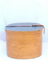 Load image into Gallery viewer, French Antique Wodden Hat BOX - Late 19th - Leather