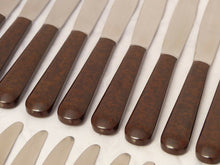 Load image into Gallery viewer, Vintage French Set knives Table Dessert ART DECO 1930 Bakelite Handles 24 pieces