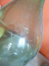 Load image into Gallery viewer, HUGE Antique french wine bottle hand blown glass 1880 demiJohn Dame Jeanne 23" 3