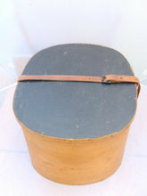 Load image into Gallery viewer, French Antique Wodden Hat BOX - Late 19th - Leather