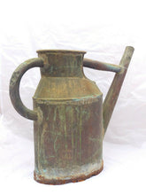 Load image into Gallery viewer, Late 19th Century Antique French Copper Watering Can Green Patina - Garden #1
