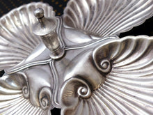 Load image into Gallery viewer, Gorgeous Antique Silver Plated Serving Tray with 4 compartiments 1900 - Shell