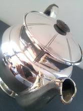 Load image into Gallery viewer, GALLIA Christofle AntiqueFrench coffee tea set / 3 pieces silverplated 1900