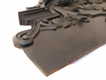 Load image into Gallery viewer, XL Antique Hand Carved Black Forest Pediment RARE 31" Hunting Horns Stag 19th