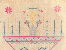 Load image into Gallery viewer, OMG Antique 19TH French Folk Art Sewing Stitchery Embroidery Alphabet 1842 RARE