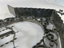 Load image into Gallery viewer, FANTASTIC VINTAGE CHURCH CEMETERY FACADE FRONTSIDE METAL FRAME CROSS Miniature