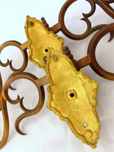 Load image into Gallery viewer, Pair Antique 19th Bronze Signed French Sconce Candlesticks RARE Gothic Bacchus