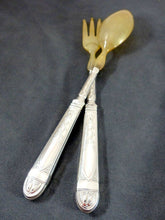 Load image into Gallery viewer, Era 1880 Antique French Sterling Silver 4pieces Salad & Carving Set Napoleon III