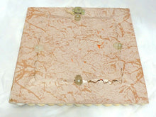 Load image into Gallery viewer, RARE Antique FRENCH c1920 SHELL ART Seashell Encrusted 12" Square MIRROR