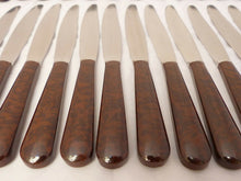 Load image into Gallery viewer, Vintage French Set knives Table Dessert ART DECO 1930 Bakelite Handles 24 pieces