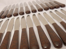 Load image into Gallery viewer, Vintage French Set knives Table Dessert ART DECO 1930 Bakelite Handles 24 pieces