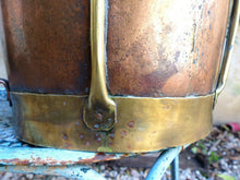 Load image into Gallery viewer, Fantastic Copy of 18th Century 11" Large Vinatge French Copper Rustic Pot Signed