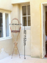 Load image into Gallery viewer, Large Antique French Napoleon III Iron Bird Cage Stand Decor Birdcage 19TH RARE