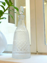 Load image into Gallery viewer, 14" Large XL Antique Blown & Cut Glass Carafe Decanter / 19TH