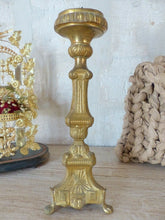 Load image into Gallery viewer, 19" Large 19th century French Church Candlestick - Gilded Brass