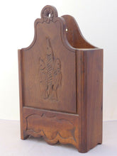 Load image into Gallery viewer, Antique French Provencal "Fariniere" / Flour Box Late 19TH Fishing Theme Walnut