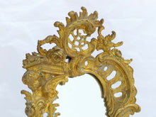 Load image into Gallery viewer, ANTIQUE 19TH FRENCH GILT BRONZE DRESSING TABLE MIRROR PUTTI CHERUB Napoleon III