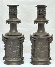 Load image into Gallery viewer, SUPERBE PAIRE DE LAMPES A REGULATEUR XIXème - PAIR OF LAMPS XIXth  Antique Theme