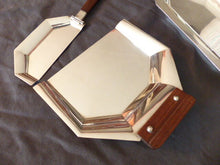 Load image into Gallery viewer, CHRISTOFLE & ALFENIDE Rare SET Antique Bread crumb scoop & Fruits dish ART DECO