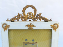 Load image into Gallery viewer, Antique French Bronze Photo Miniature Portrait Frame Eagle Empire Appliques 19TH