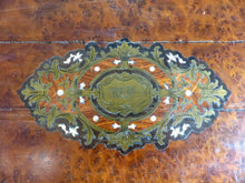 Load image into Gallery viewer, Antique French Napoleon III Marquetry Inlay 13" Ecritoire Writer's Box Boulle