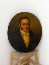 Load image into Gallery viewer, 1810 French Oil Painting Gentleman 18TH Portrait EMPIRE RENAISSANCE - Tableau