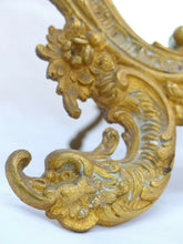 Load image into Gallery viewer, ANTIQUE 19TH FRENCH GILT BRONZE DRESSING TABLE MIRROR PUTTI CHERUB Napoleon III
