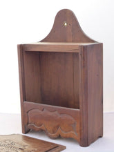 Load image into Gallery viewer, Antique French Provencal "Fariniere" / Flour Box Late 19TH Fishing Theme Walnut