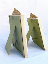 Load image into Gallery viewer, Antique PAIR French Bronze Photo Miniature Portrait Frame Sphynx Appliques 19TH