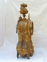 Load image into Gallery viewer, 22" XXL Gorgeous Antique French Bronze Lion Clock 19TH Paris movement Gothic