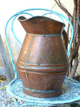 Load image into Gallery viewer, 19TH Century Gorgeous Antique French Copper Watering Can / Rustic Garden