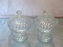 Load image into Gallery viewer, BACCARAT BAMBOU - Gorgeous PAIR 2x Candy Box Crystal Covered Box Bamboo 1930