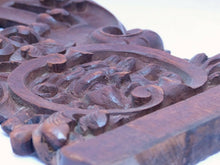 Load image into Gallery viewer, 21" Antique Carved Architectural Furniture Panel Salvage Gothic 19th Coat of Arm