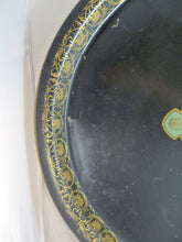 Load image into Gallery viewer, 28" Antique 19th C. French Victorian Hand Painted Tole Metal Toleware Oval Tray