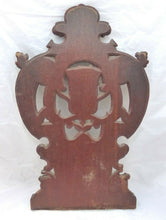 Load image into Gallery viewer, 21" Antique Carved Architectural Furniture Panel Salvage Gothic 19th Coat of Arm