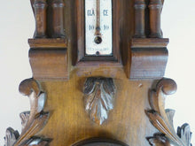 Load image into Gallery viewer, Antique French Black Forest Carved 29" Barometer & Thermometer Only for Deco