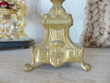 Load image into Gallery viewer, 19" Large 19th century French Church Candlestick - Gilded Brass