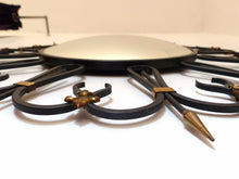 Load image into Gallery viewer, OMG RARE Mid-Century French Round Iron Framed Convex Mirror 1950