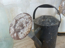 Load image into Gallery viewer, 20th Century French Watering Can with Black patina / Ancien Arrosoir Garden Zinc
