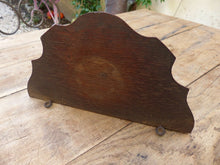 Load image into Gallery viewer, Antique Hand Carved Black Forest Hunting Dog Head PAIR Wall Bracket Shelf 1880