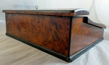 Load image into Gallery viewer, Antique French Napoleon III Marquetry Inlay 13" Ecritoire Writer's Box Boulle